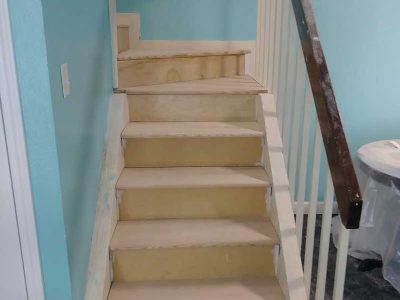 Before Stair Step Installation